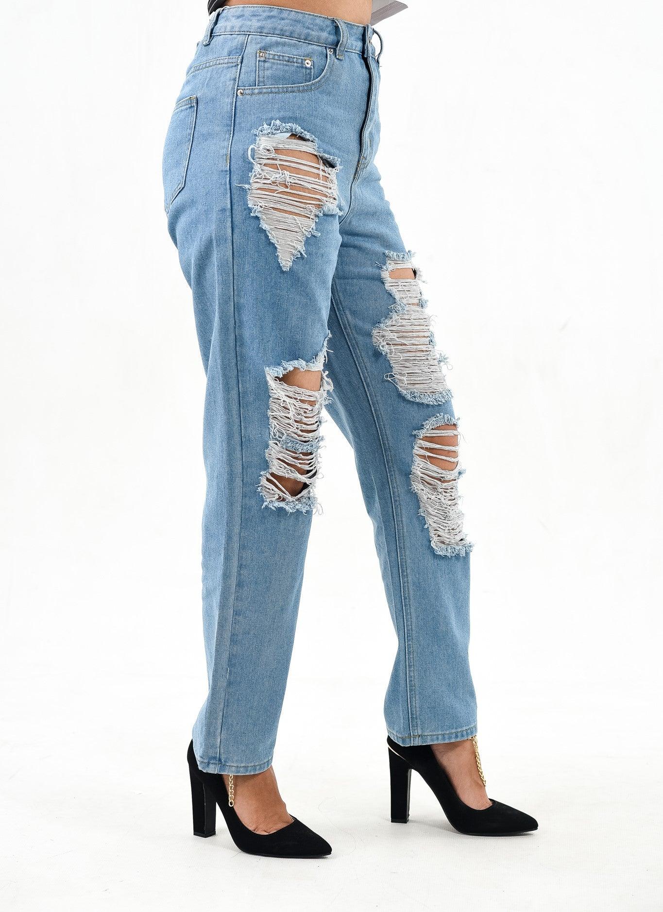 Ripped boyfriend jeans XD93 - XD21