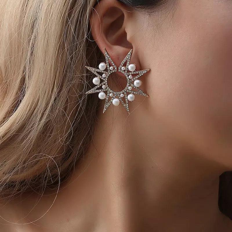 Star Peal Diamond Earring 1pc - XD21