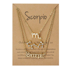 Star sign necklace set - XD21