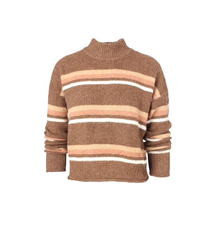 Winter Stripe Polo Neck Jersey - XD21