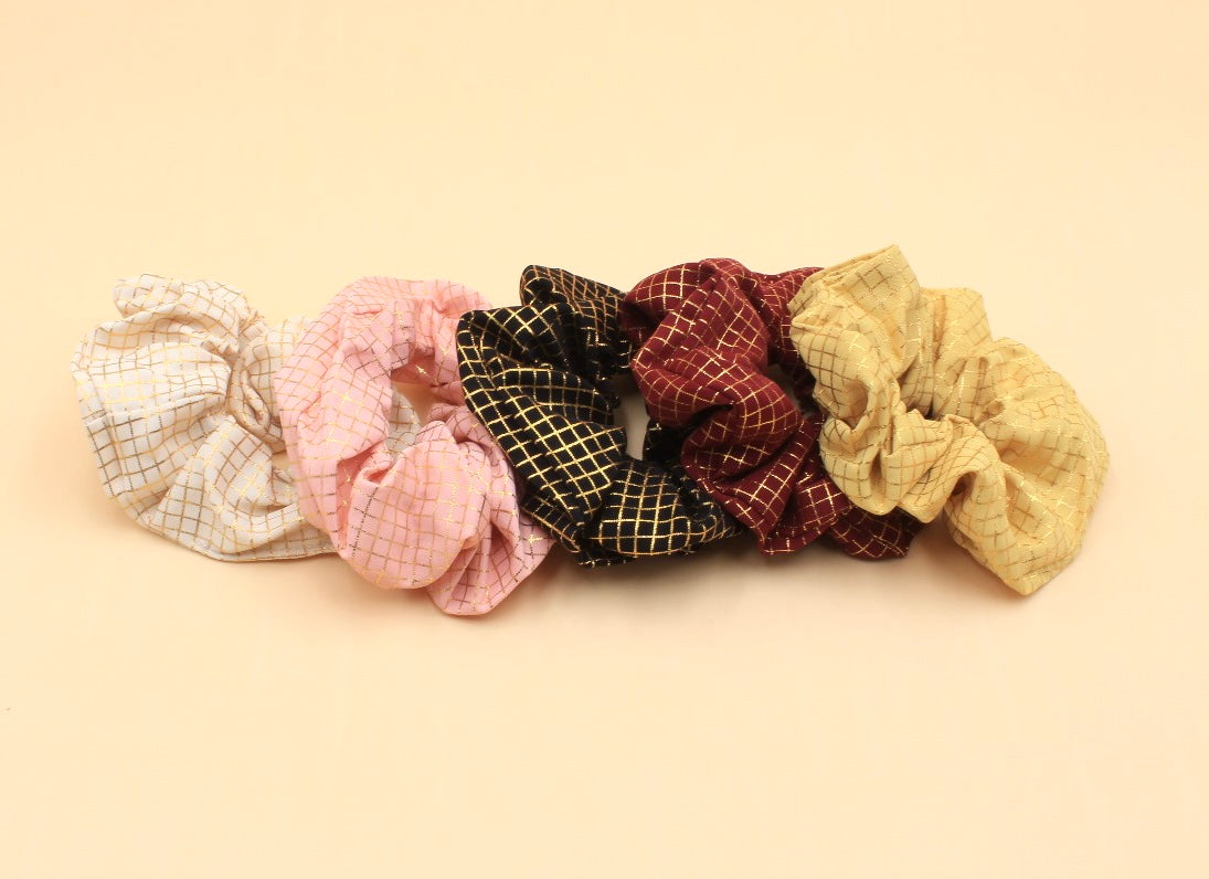 5pc scrunchie hair set